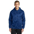 Adult Sport-Tek  Sport-Wick Camohex Fleece Hooded Pullover